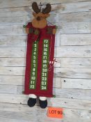 Long 3D Reindeer Advent Calendar. 75cm x 25cm. RRP £24.99