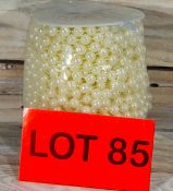 Full roll of 8mm ivory pearl string. Approx. 18 metres. RRP £35.99