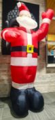 Inflatable 3m Santa Claus Decoration , Has some colour bleed. RRP £99.99