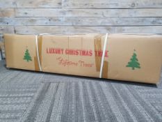 8ft Green with White Christmas Tree, by Lifetime Trees. RRP £149.99