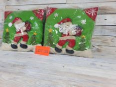 2 x Luxury 3D fabric cushions. 35cm x 35cm. RRP £29.99