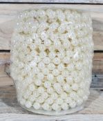 Full roll of 8mm white pearl string. Approx. 18 metres. RRP £35.99