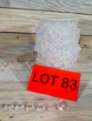 14mm clear acrylic, bead string. Approx. 17 metres. RRP £35.99