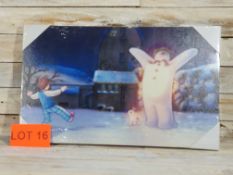 LED light up Snowman canvas. 50cm x 30cm from John Lewis. RRP £24.99