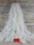 5 x 2m white chunky tinsel. RRP £15