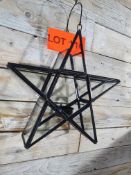 Metal and glass, star candle hanger, from John Lewis. 26cm x 26cm. RRP £14.99