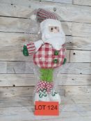 3D Fabric, standing Santa. 50cm tall. RRP £22.99