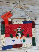 3D fabric hanging patchwork decoration. 39cm x 33cm. RRP £16.99