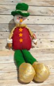 3D Luxury Fabric, Sitting or Hanging Snowman. 68cm tall. RRP £25.99