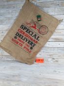 Hessian Christmas Gift Sack. 70cm x 50cm. RRP £5.99