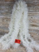 5 x 2m white chunky tinsel. RRP £15