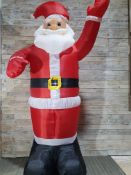 Inflatable 8ft Santa, with lights. RRP £69.99