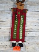 Long 3D Reindeer Advent Calendar. 75cm x 25cm. RRP £19.99