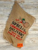 Hessian Christmas Gift Sack. 70cm x 50cm. RRP £5.99