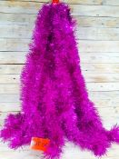 5 x 2m of hot pink chunky tinsel. RRP £15