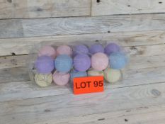 20 x round woven, battery powered, 6cm globes. RRP £24.99