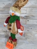 3D Fabric, Standing Snowman figure. 55cm tall. RRP £19.99