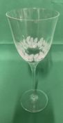 Approx. 30 x Etched Wine Glasses (Collection Only)
