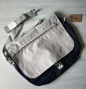 Dark Blue and Grey Laptop Bag