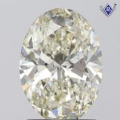 1.3 ct GIA Certified Oval L SI2 Diamond