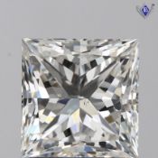 1.5 ct HRD Certified Princess I SI2 Diamond