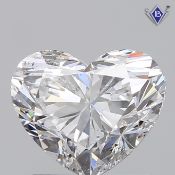 1.5 ct GIA Certified Heart D SI2 Diamond