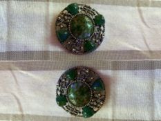 2 Scottish Celtic style brooches