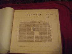 8 X Large 19th Century French Walled City Plans - 1816 To 1845 - In Folio