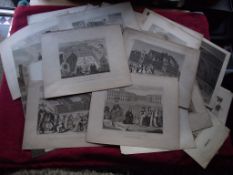 33 x 19th Century Copperplate Engravings - 28 by J. Skelton of Oxford -1816-1822 + 5 Various.