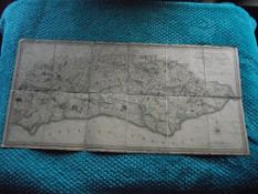 A Topographical Map of The County of Sussex - Thomas Gream - W. Faden - London 1799