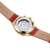 Swan & Edgar Hand Assembled Eclipse Automatic gold red Watch - Free Delivery & 5 Year Warranty