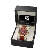 Swan & Edgar Hand Assembled Roman Automatic gold cherry Watch - Free Delivery & 5 Year Warranty
