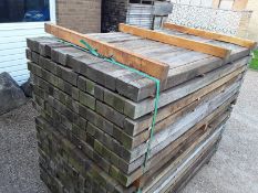 50X Hardwood Air Dried Rustic Timber Sawn English Oak Posts