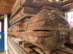 Hardwood Kiln Dried Sawn English Oak Log / Waney Edge Boards / Slabs / Table Tops ( Full Log )