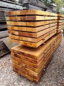 49 x Hardwood Air Dried Sawn African Opepe Posts