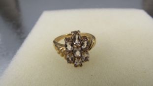 Semi precious 9ct gold Morganite ring