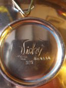 2 X Vicky Industria Peruana Sterling Silver Accented Copper Plates