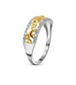 New! Diamond Elephant Band Ring