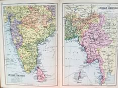 Philips Vintage 1928 Record Atlas 70 Coloured Detailed World Maps.