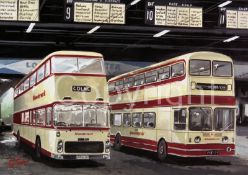 London Victoria Coach Station Bus To Blackpool Scene Metal Wall Art