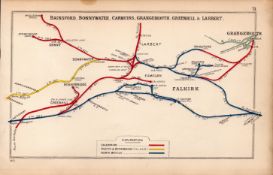Falkirk Grangemouth Larbert Bonnybridge Scotland Antique Railway Diagram-31.