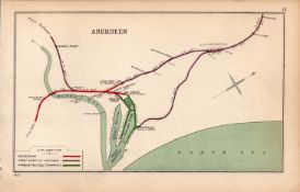 Aberdeen Holburn St Kittybrewstrer Scotland Antique Railway Diagram-13.