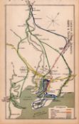 Cardiff, Cogan, Penarth, Heath, Wales Antique Railway Diagram-12.
