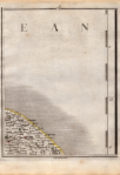 Norfolk Coast North Walsham John Cary's Antique George III 1749 Map.