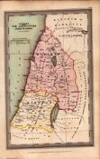 The Captivities Judah & Israel Antique Victorian Biblical William IV Map.