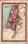 The Land of Canaan Antique Detailed Biblical William IV Map.
