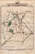 East Midlands John Cary’s 1792 Antique Coloured Engraved Map.