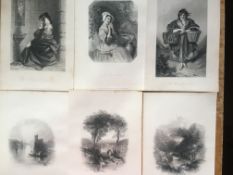 Collection of 25+ Ireland 1837-38 Victorian Antique Engravings