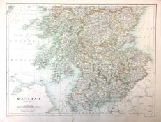 Antique Victorian Coloured Complete Ireland Double-Sided Map.