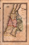 Judea According to Josephus Antique Biblical William IV Map.